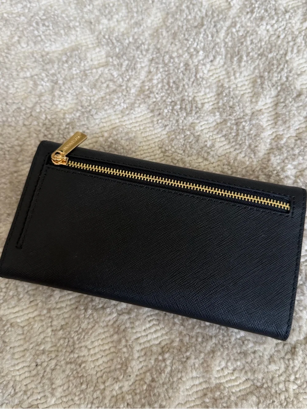 Michael Kors Jet Set Large Logo Trifold Wallet - Black  BRAND NEW
